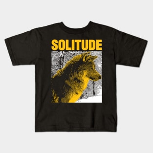 Solitude Wolf Kids T-Shirt